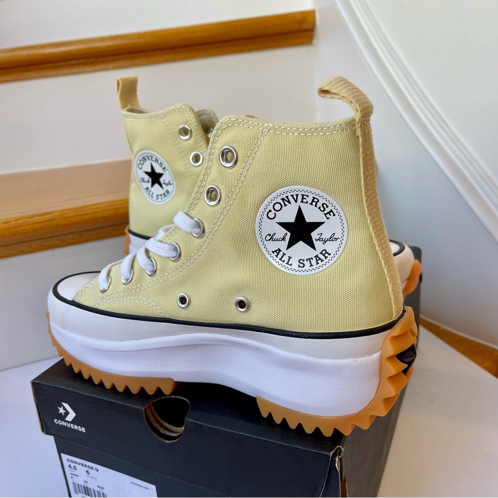 NWT Converse Run Star Hike Platform lemon drop high top Chuck Taylor sneaker - Picture 4 of 14